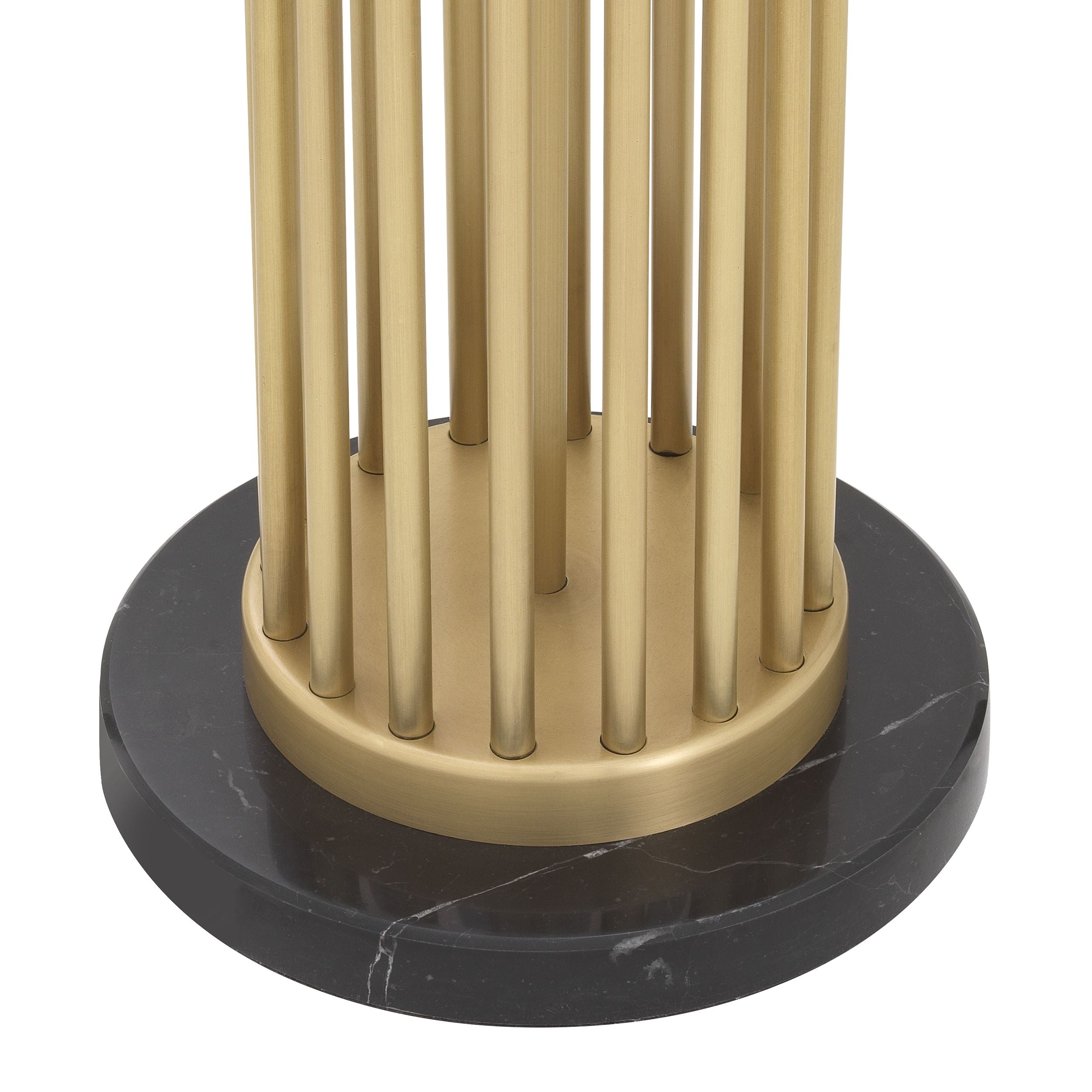 Antique brass finish | black marble base