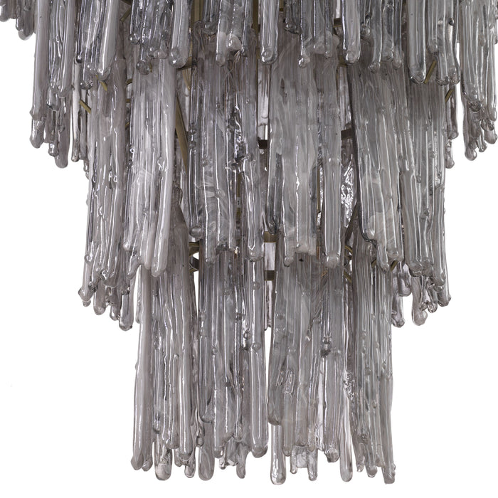 Żyrandol Eichholtz Saint Roch L wykończenie w szczotkowanym mosiądzu