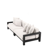 Sofa ogrodowa Eichholtz Cap-Antibes, czarne wykończenie