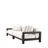 Sofa ogrodowa Eichholtz Cap-Antibes, czarne wykończenie