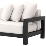 Sofa ogrodowa Eichholtz Cap-Antibes, czarne wykończenie