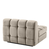 Segmentowa sofa Eichholtz Dean right, w tkaninie Savona greige velvet
