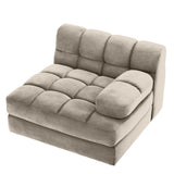Segmentowa sofa Eichholtz Dean right, w tkaninie Savona greige velvet