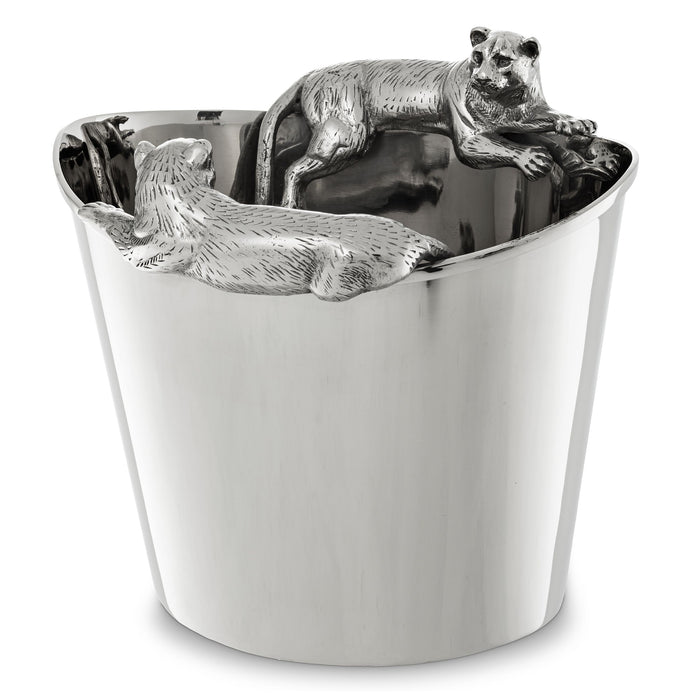 Cooler do szampana Eichholtz Jordan, niklowe wykończenie