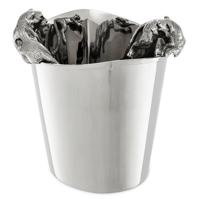 Cooler do szampana Eichholtz Jordan, niklowe wykończenie