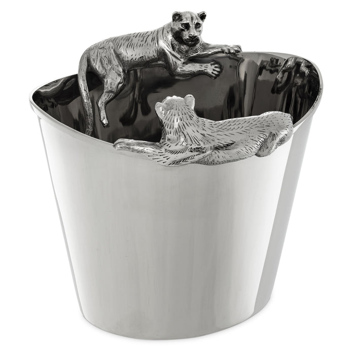 Cooler do szampana Eichholtz Jordan, niklowe wykończenie