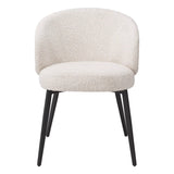 Krzesło do jadalni Eichholtz Lloyd set 2 szt w tkaninie Bouclé cream