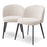 Silla de comedor Eichholtz Lloyd, juego de 2, en tejido Bouclé color crema