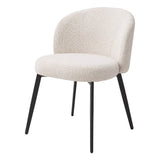 Krzesło do jadalni Eichholtz Lloyd set 2 szt w tkaninie Bouclé cream