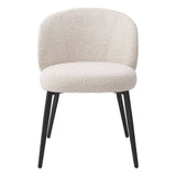Krzesło do jadalni Eichholtz Lloyd set 2 szt w tkaninie Bouclé cream