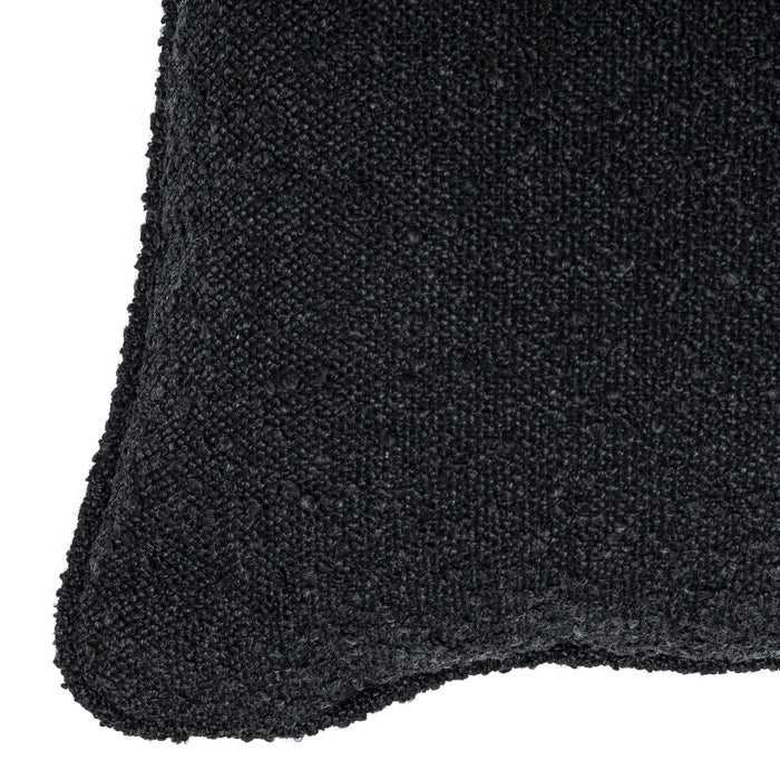 Precioso cojín en Bouclé Eichholtz negro