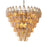 Eichholtz Benini S lámpara de araña, cristal ámbar