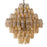 Eichholtz Benini L lámpara de araña, cristal ámbar