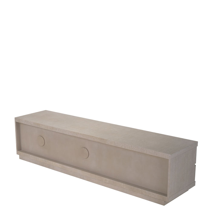 Szafka pod telewizor Eichholtz Crosby, bardzo jasny dębowy fornir