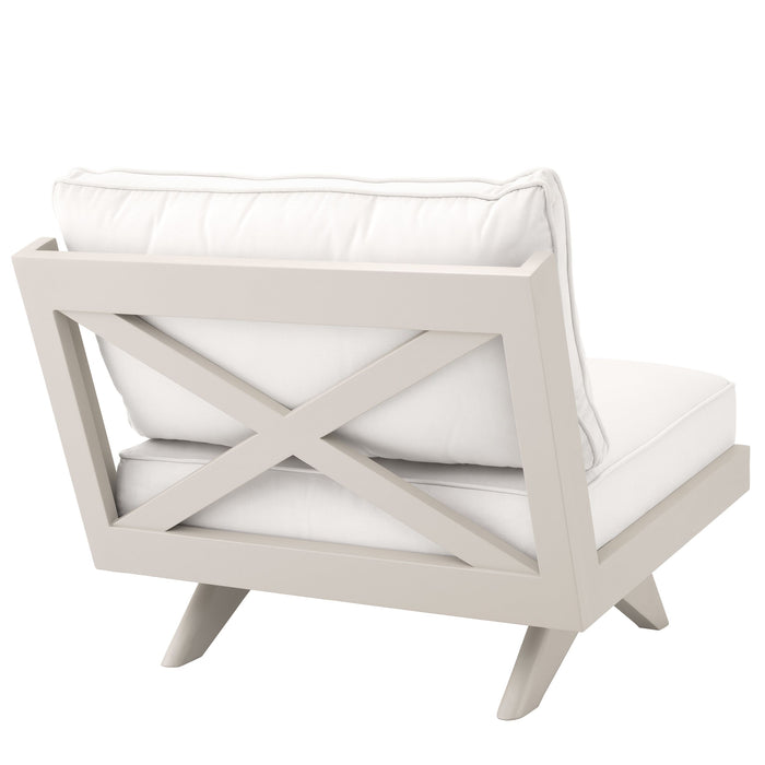 Fotel ogrodowy Eichholtz Lomax, piaskowe wykończenie