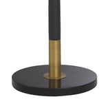 Antique brass finish | black finish | white glass | honed black marble base