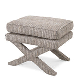 Pufa Eichholtz Cordoba, w tkaninie Mademoiselle beige