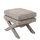Pufa Eichholtz Cordoba, w tkaninie Mademoiselle beige