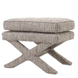 Pufa Eichholtz Cordoba, w tkaninie Mademoiselle beige