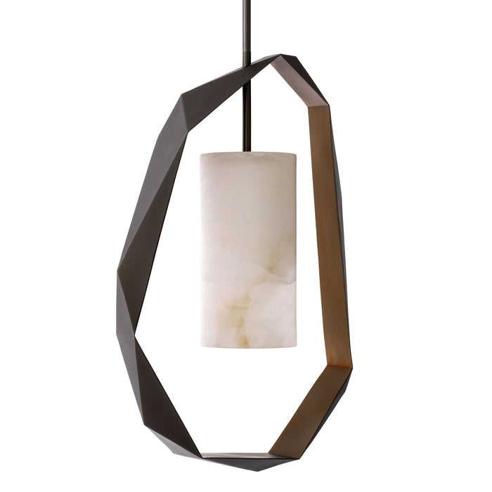 Żyrandol Eichholtz Santos z naturalnym alabastrowym abażurem