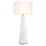 Lámpara de mesa Eichholtz Benson mármol blanco