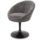 Obrotowe krzesło Eichholtz O’Neill w tkaninie Boucle cream
