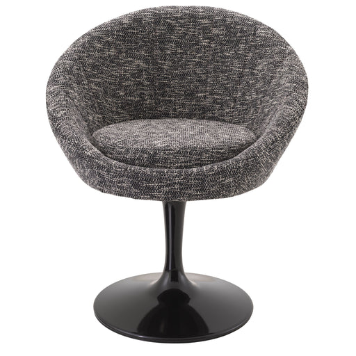 Silla giratoria Eichholtz O'Neill en tejido Boucle crema