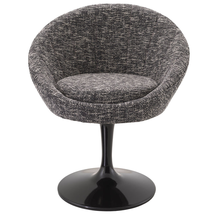 Silla giratoria Eichholtz O'Neill en tejido Boucle crema