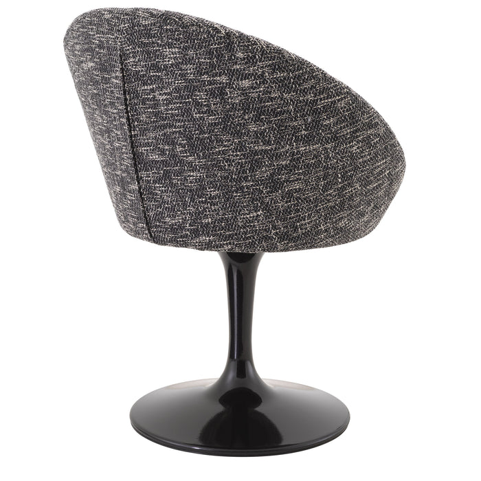 Silla giratoria Eichholtz O'Neill en tejido Boucle crema