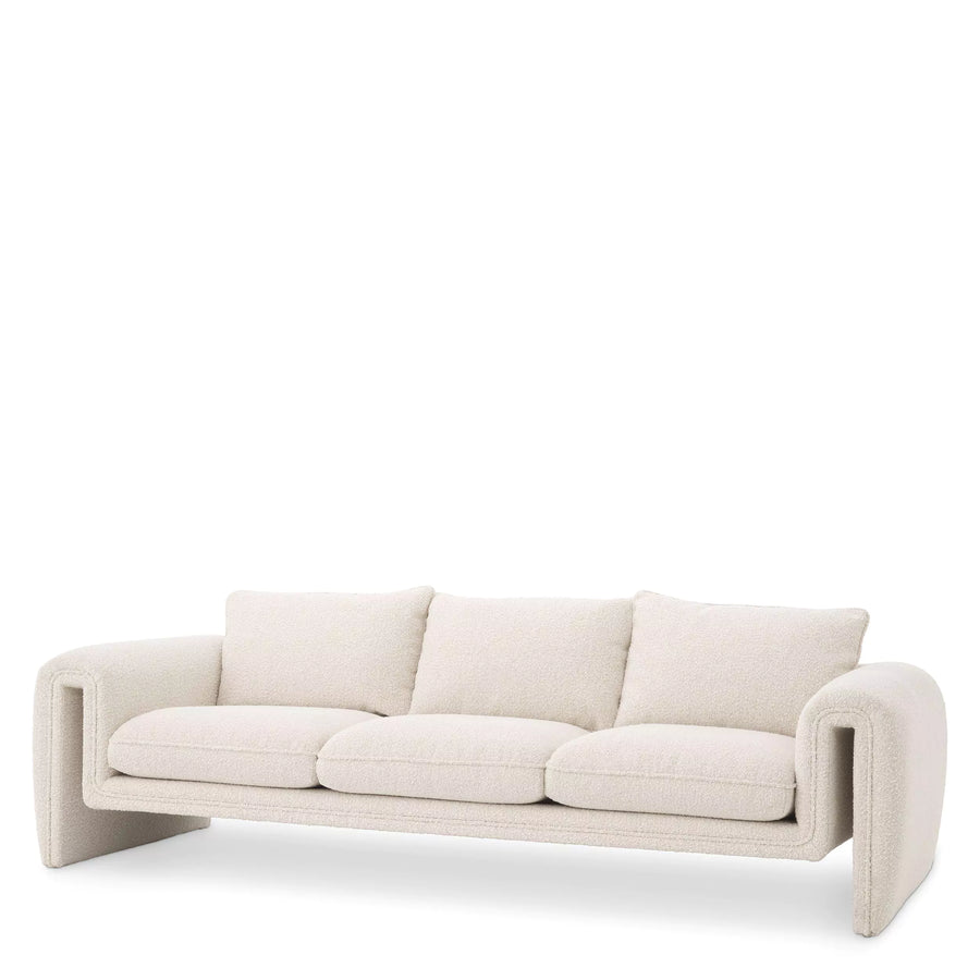 Eichholtz Tondo Sofa in Bouclé cream fabric