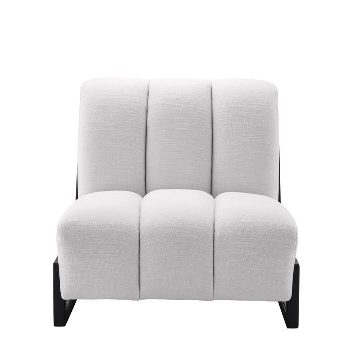 Fotel Eichholtz Lando w tkaninie Avalon white