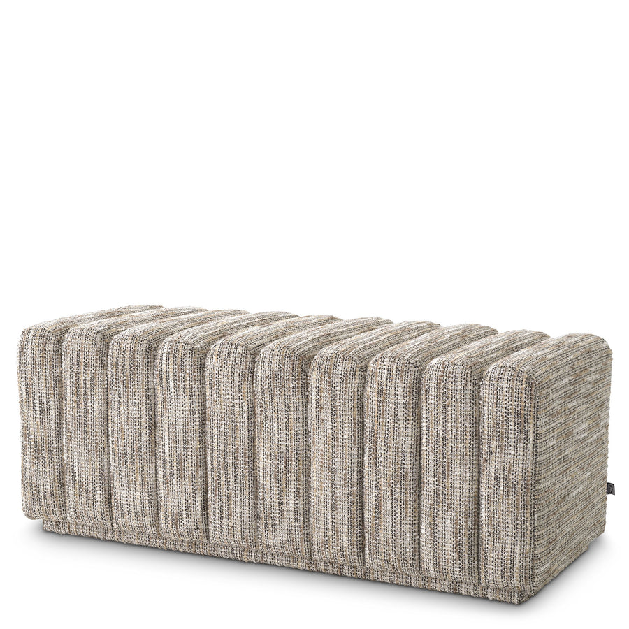Eichholtz Bente Bench, in Mademoiselle beige fabric