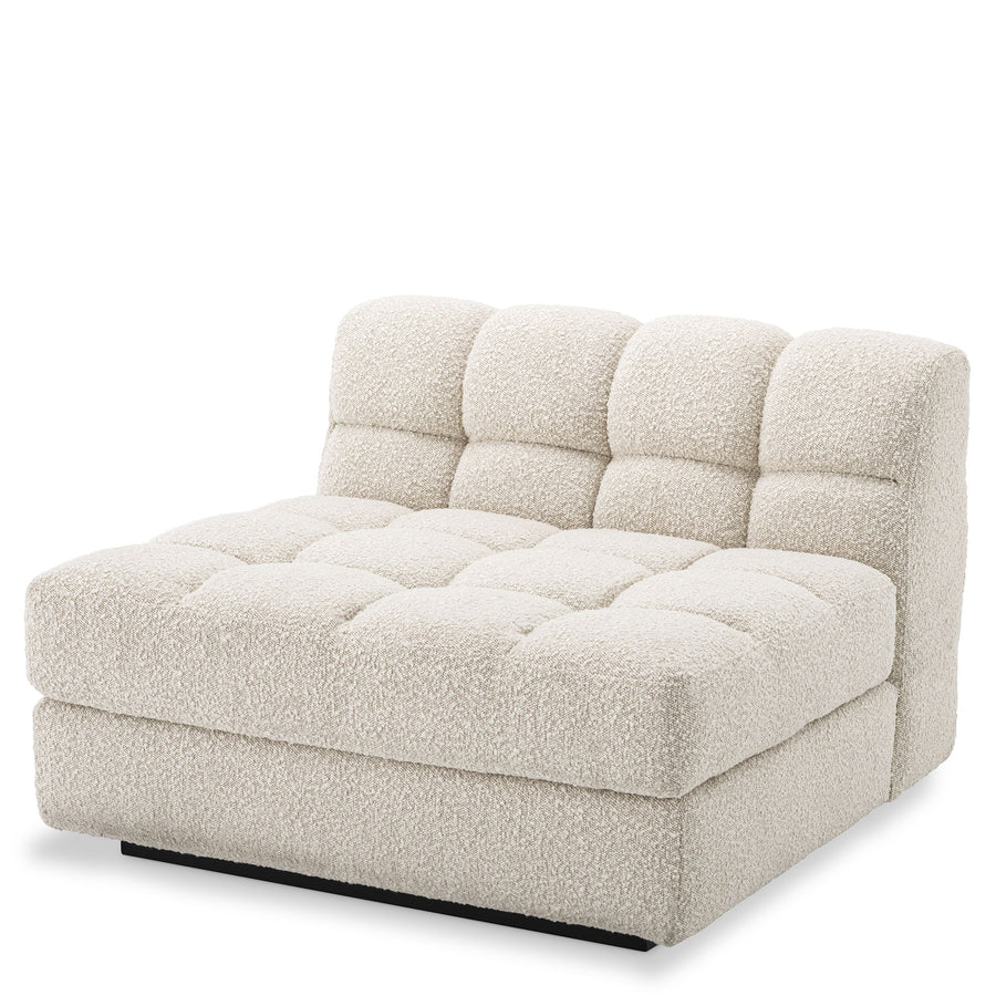 Eichholtz Dean middle sectional sofa, in Bouclé cream fabric