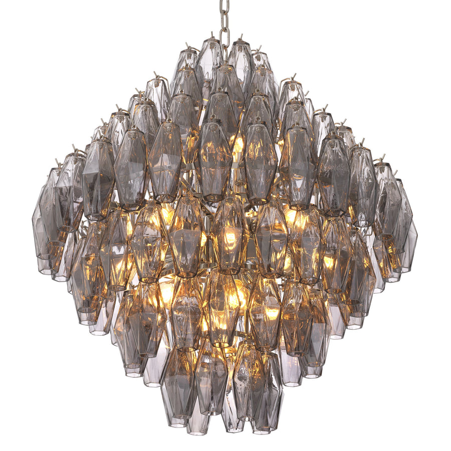 Eichholtz Benini L Smoked Glass Chandelier