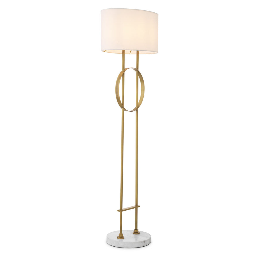 Antique brass finish | white marble