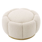 Pufa Eichholtz Inger w tkaninie Bouclé cream