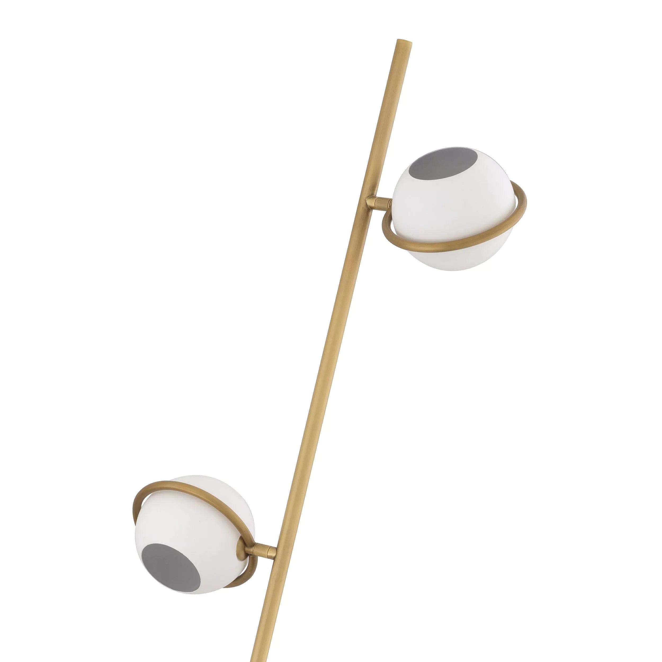 Antique brass finish | white finish | black marble base