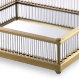 Eichholtz Cora square tray brushed brass finish