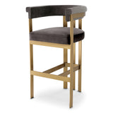Hoker Eichholtz Clubhouse w tkaninie savona grey velvet