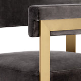Hoker Eichholtz Clubhouse w tkaninie savona grey velvet