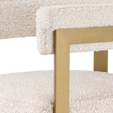 Hoker Eichholtz Clubhouse w tkaninie bouclé cream