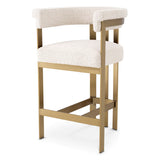 Hoker Eichholtz Clubhouse w tkaninie bouclé cream