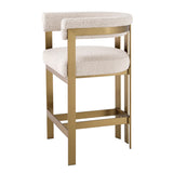 Hoker Eichholtz Clubhouse w tkaninie bouclé cream