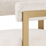 Hoker Eichholtz Clubhouse w tkaninie bouclé cream