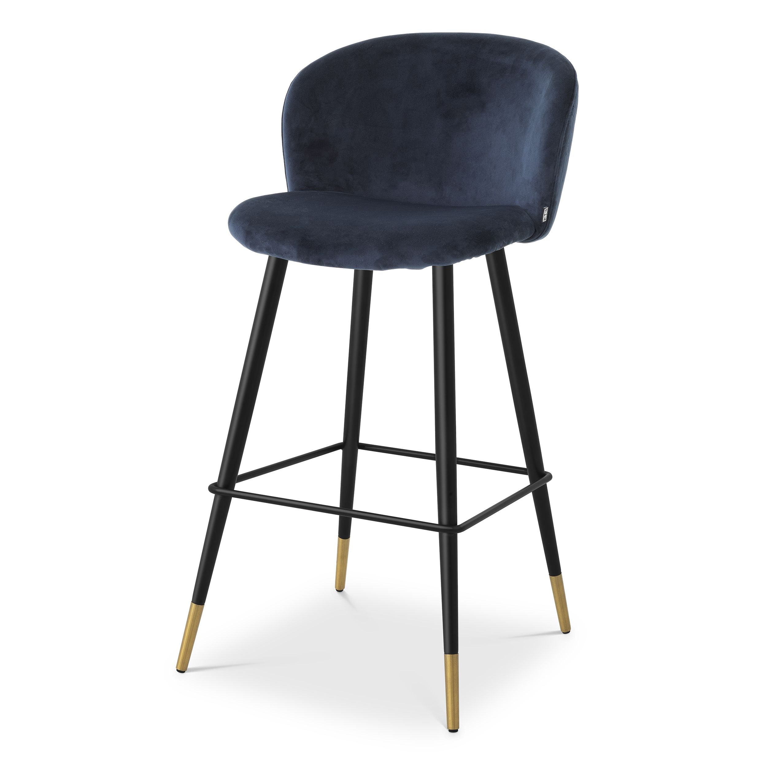 Savona midnight blue velvet L (W. 50.5 cm | D. 54 cm | H 104 cm | SD 42 cm | SH 77 cm)