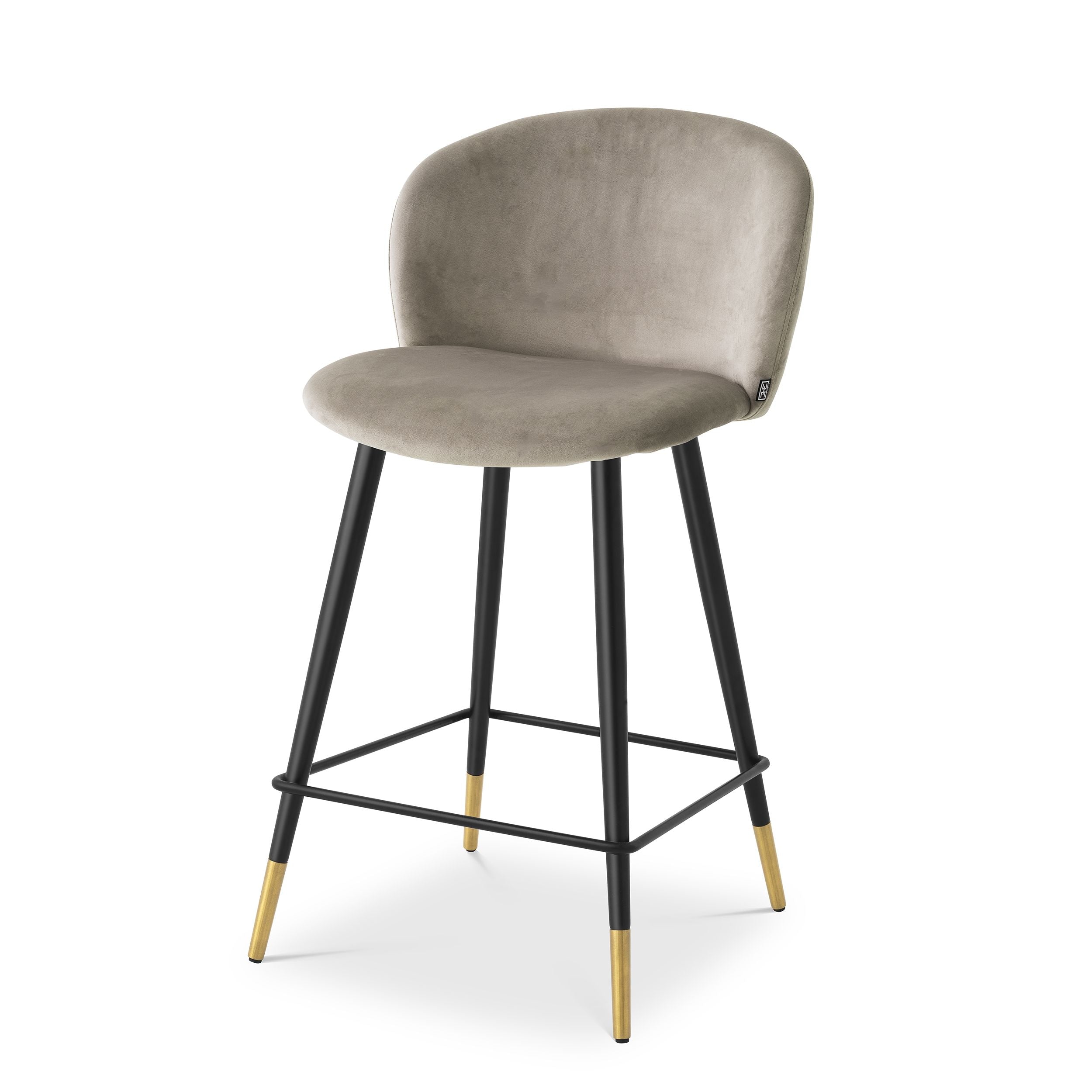 Roche beige velvet S (W. 50.5 cm | D. 54 cm | H 92.5 cm | SD 42 cm | SH 77 cm)