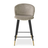 Roche beige velvet S (W. 50.5 cm | D. 54 cm | H 92.5 cm | SD 42 cm | SH 77 cm)