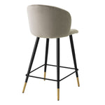 Roche beige velvet S (W. 50.5 cm | D. 54 cm | H 92.5 cm | SD 42 cm | SH 77 cm)