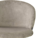 Roche beige velvet S (W. 50.5 cm | D. 54 cm | H 92.5 cm | SD 42 cm | SH 77 cm)