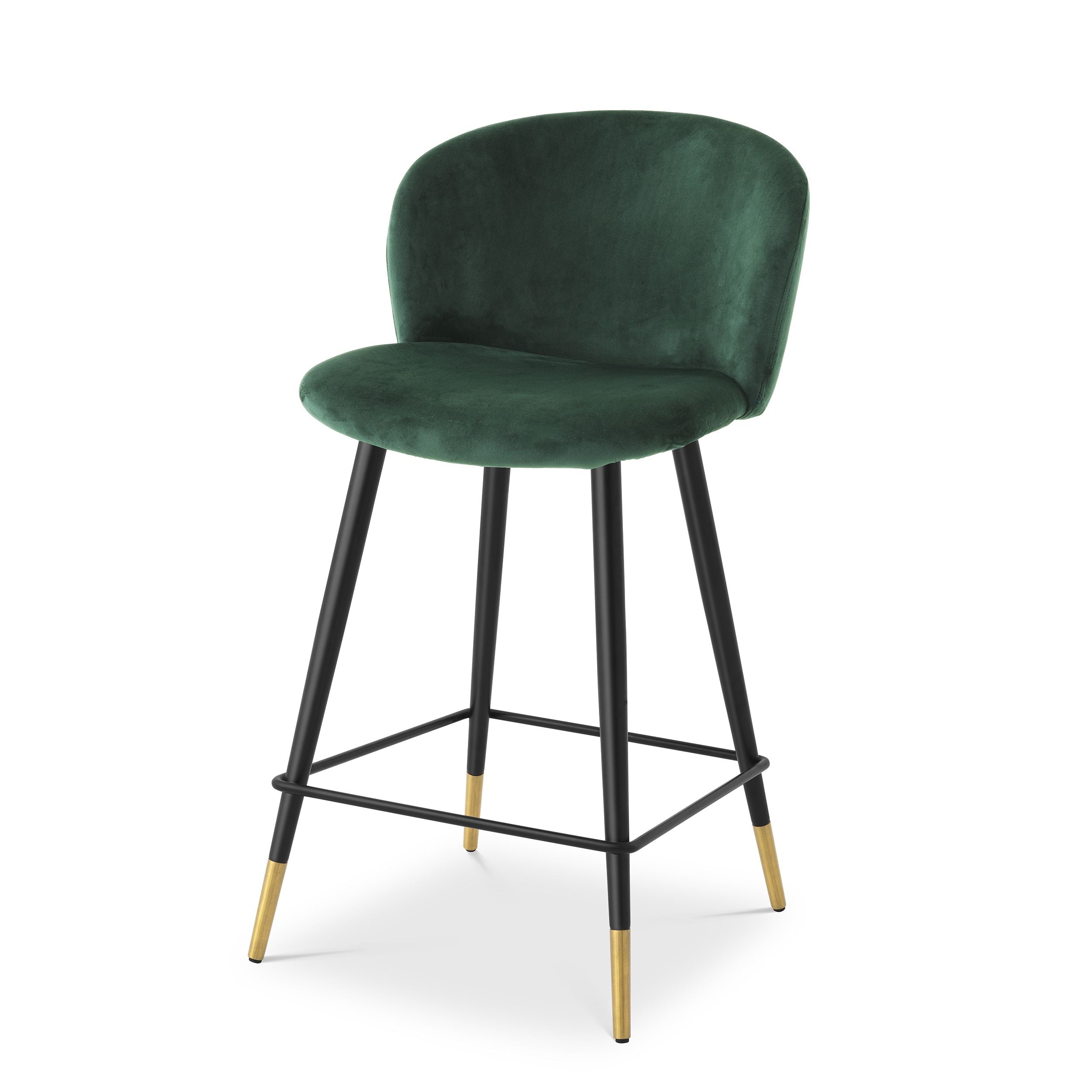 Roche dark green velvet S (W. 50.5 cm | D. 54 cm | H 92.5 cm | SD 42 cm | SH 77 cm)